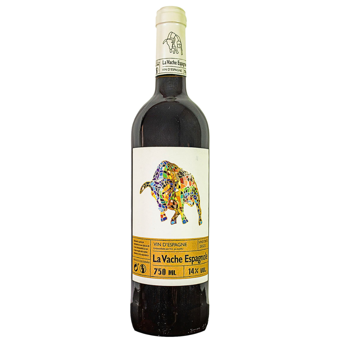 Vinho Tinto Seco La Vache Espagnole Tempranilho Espanhol