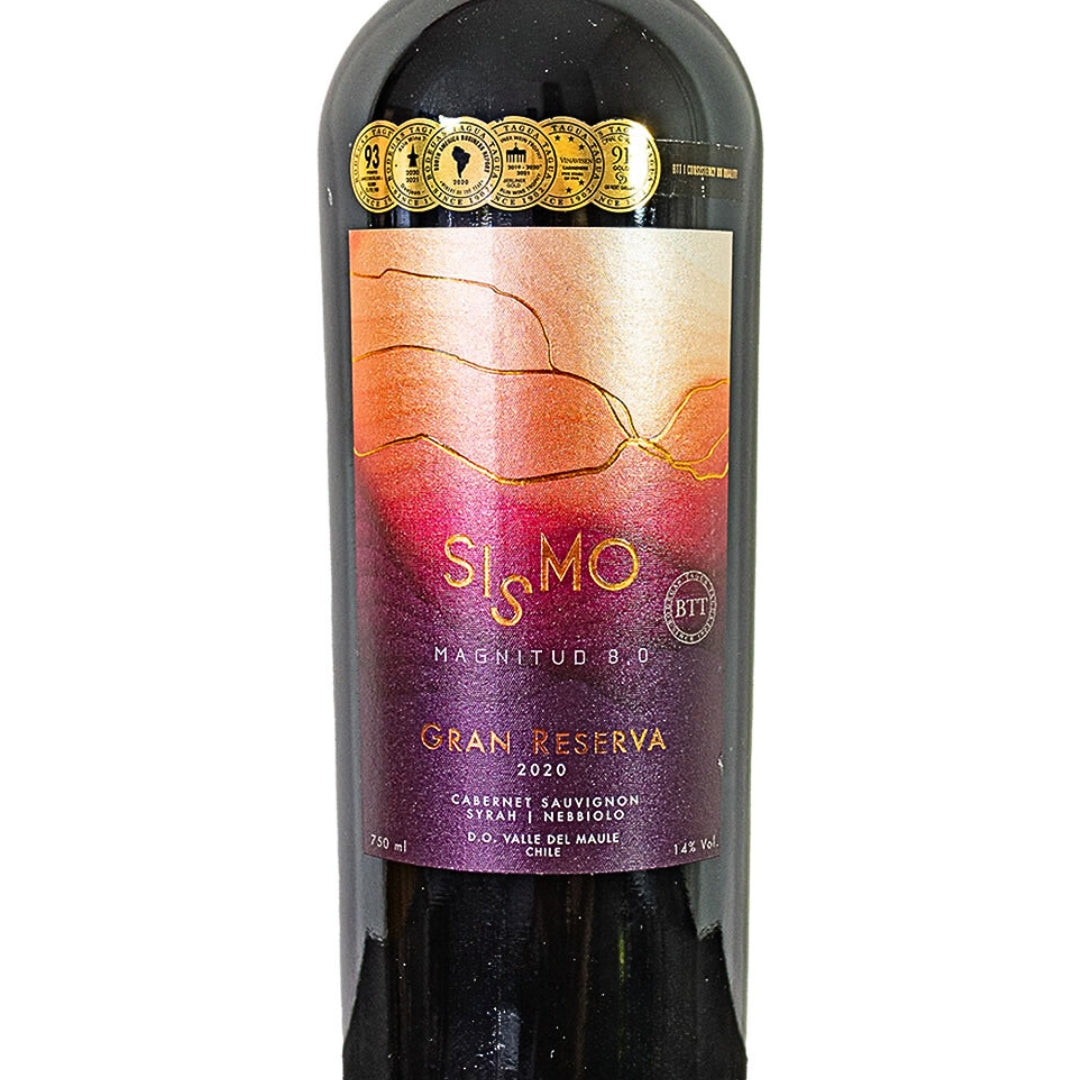 Vinho Tinto Seco Sismo Gran Reserva Cabernet Sauvignon, Syrah, Nebbiolo, Valle Del Rapel Chileno